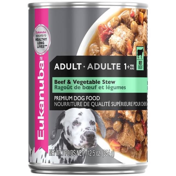Photo of Beef & Vegetable Stew Wet Dog Food, 12.5 oz, Premium Canned Dog Food