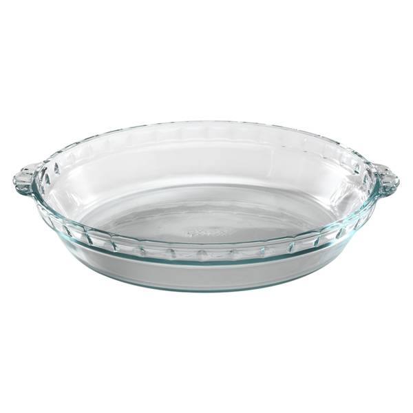 blue pyrex pie plate