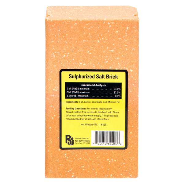 Photo of 4 lb Sulpherized Salt Brick