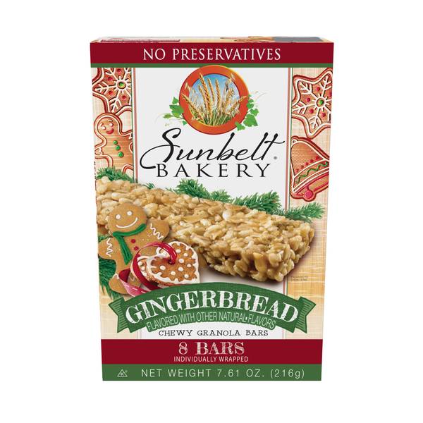 UPC 024300031151 product image for Sunbelt Bakery 8 Count Gingerbread Granola Bars | upcitemdb.com