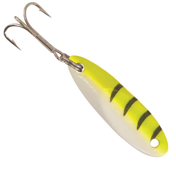Kalin's 1/24 oz Gold Glow Charcoal Kastmaster Ice Fishing Lure - SW124/GGCT