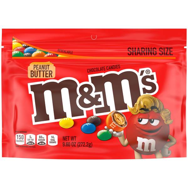 M&M's, Chocolate Candies, Peanut, 5.3 oz. Bag (1 Count)