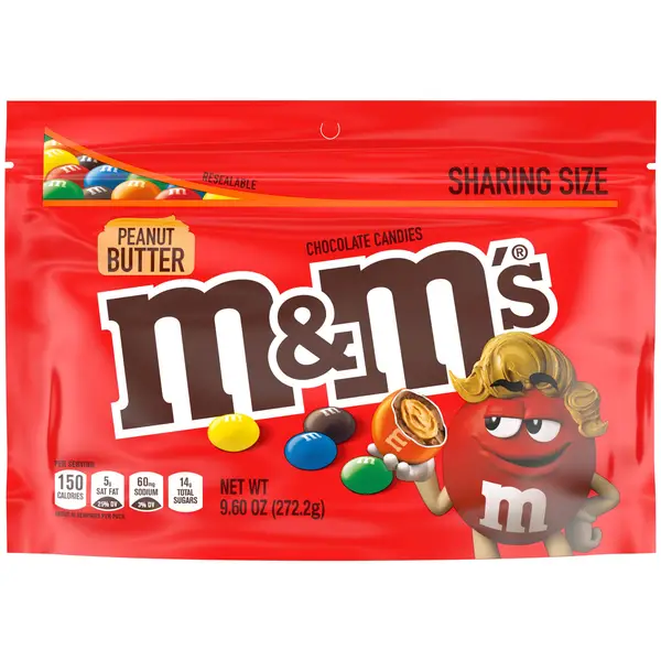 M&M'S Milk Chocolate, Peanut, and Peanut Butter Fun Size Halloween Candy  Assortment, 9.9oz