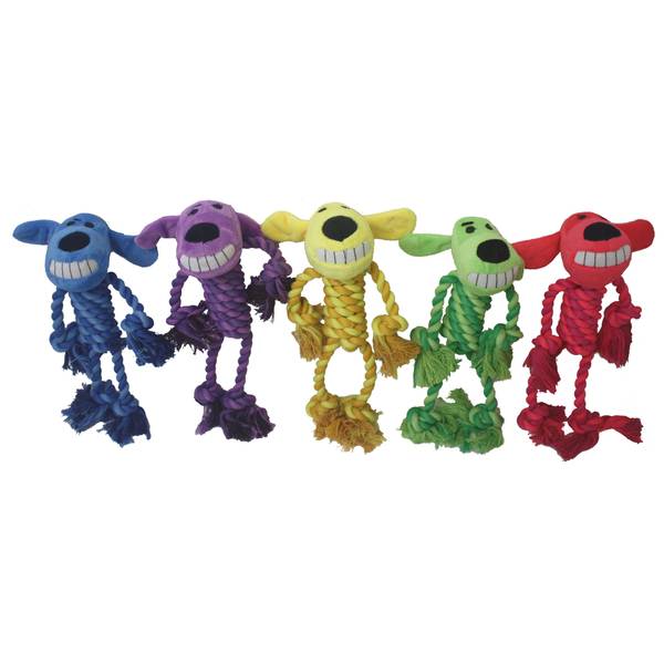 Photo of Loofa Dog with Rope Body Dog Toy Assortment