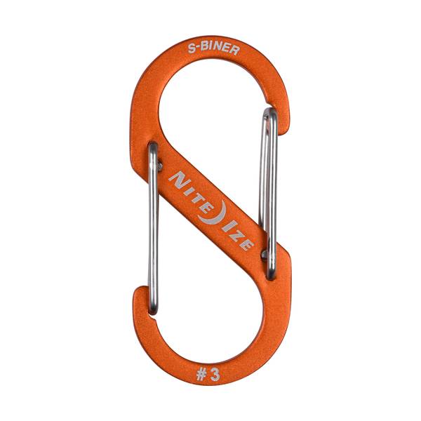 Nite Ize S-Biner Dual Carabiner Aluminum #3-Orange - SBA3-19-R6