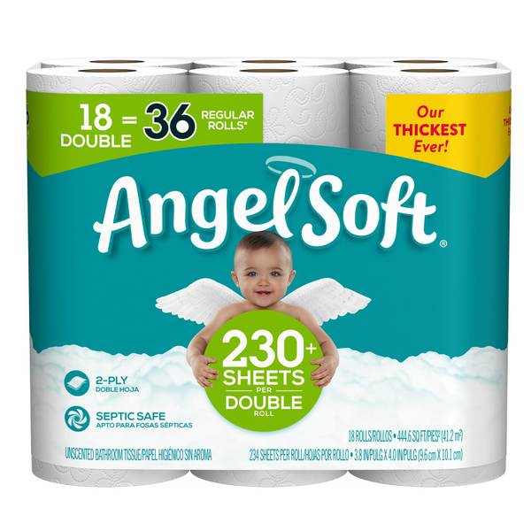 Download Angel Soft 18-Pack Double Roll Bath Tissue - 79172 | Blain's Farm & Fleet