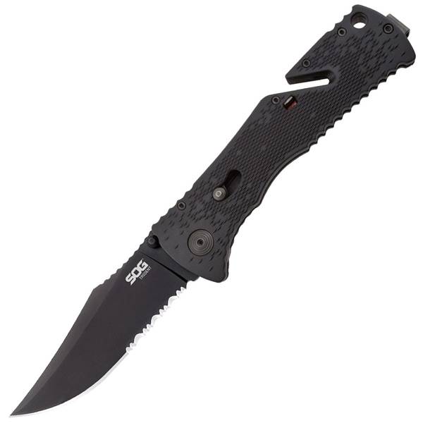 SOG Trident Partially Serrated Knife - TF1-BX | Blain's Farm & Fleet