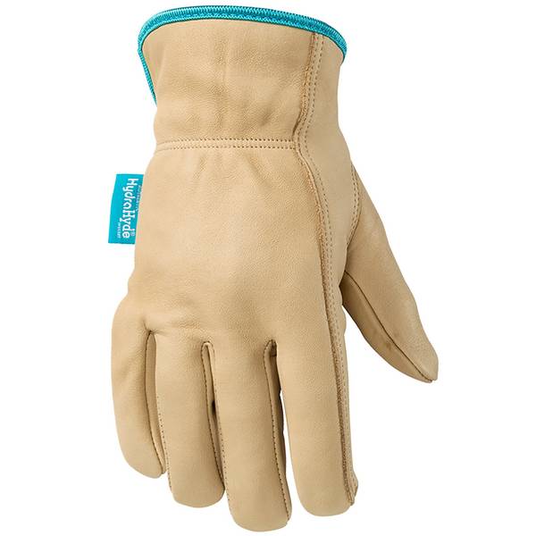 Wells Lamont HydraHyde Heavy Duty Water Resistant Leather Work Gloves – Large (3 Pack)