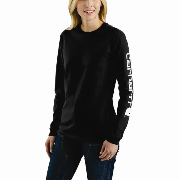 Carhartt 100440 - Women's Force® Long Sleeve Quarter Zip T-Shirt - Black