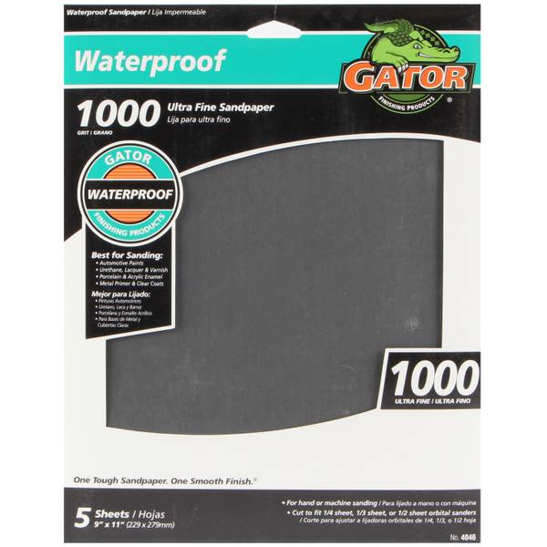40 sheets FINE Sandpaper Wet /Dry 3”x 5 1/2" COMBO 1500/ 2000 2500 3000 Grit 