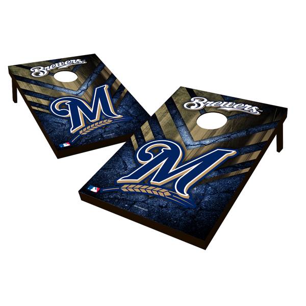 MLB Milwaukee Brewers Cornhole Set - TTS14M-116 | Blain's Farm & Fleet