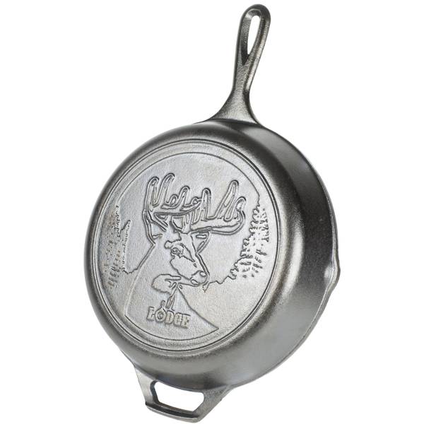 Lodge Yellowstone Cast Iron Steer Skillet, 12 in.
