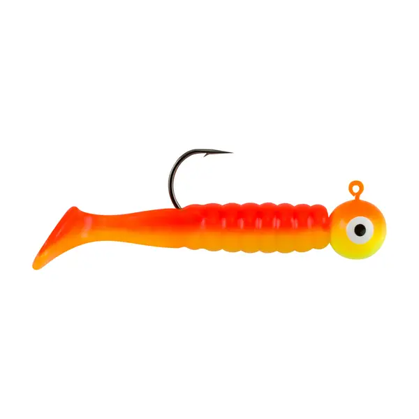 1oz Topwater Orange Duck Hard Fishing Lures with Rotating Flippers 1PK