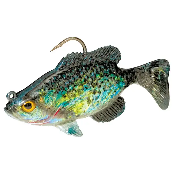  S SUNSBELL LED Flash Light Fishing Lure Bait with Hooks  Deepwater Crank Bass Pike Casting (Blue) : Sports & Outdoors