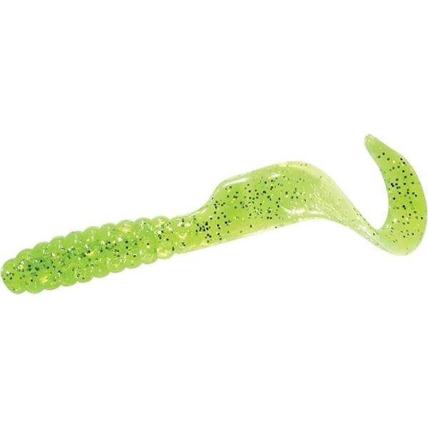 Robinson Wholesale 20-Count Mister Twister 4 Chartreuse Flake Tail -  4TSF20-10S