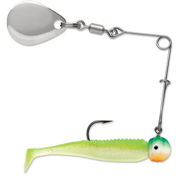 Rapala Boot Tail Spinnerbait 1/16 oz Green & Orange Glow Fishing Lure -  BTS116GOGL