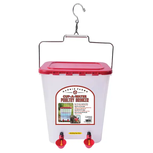 Harris Farms Cup-A-Water Poultry Drinker - 4 Gallons