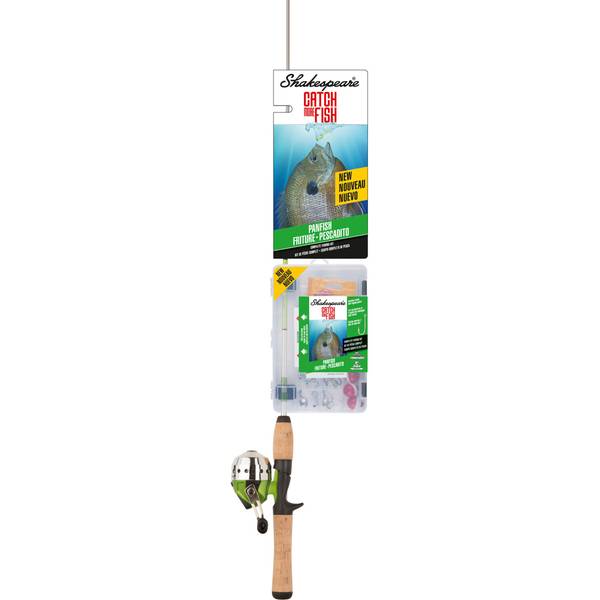 Shakespeare Catch More Fish Spinning Combo - 5'6" Rod & Reel Kit With Tackle For Beginners
