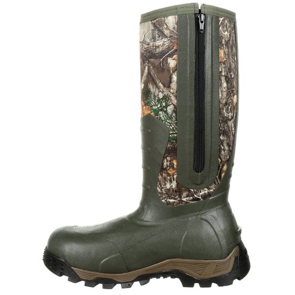 mens rubber boots with zipper