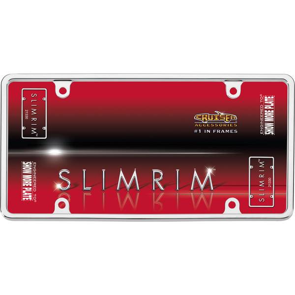 Photo of Chrome Slim Rim License Plater Holder