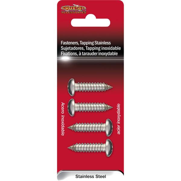 Cruiser Accessories Tapping Stainless License Plate Fasteners - 80430