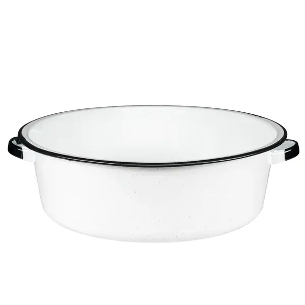 Cinsa 15-Quart Enamel on Steel Dish Pan with Handles - 34709