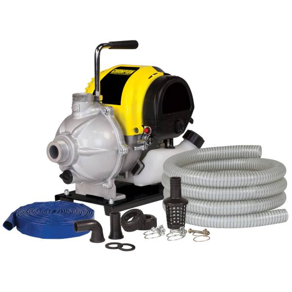 Champion Power Equipment 1" Clear Water Pump With Hose Kit 100166
