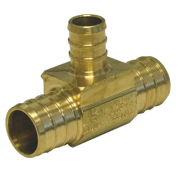 JMF 3 & 4 PEX X 1 & 2 PEX X 3 & 4 PEX Brass Tee - LF6246012081202