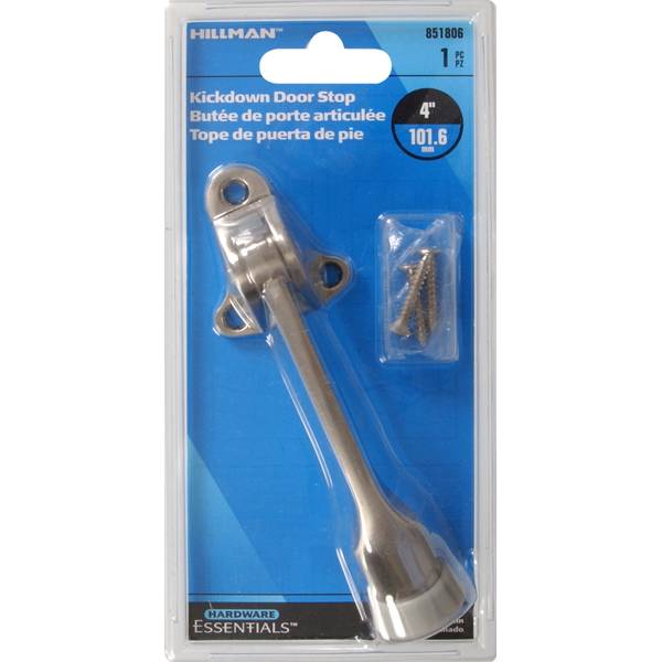Photo of Satin Nickel 4" Cupboard Kickdown Door Stop
