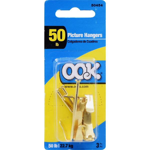 Photo of 3-Pack Conventional Picture Brass Hangers