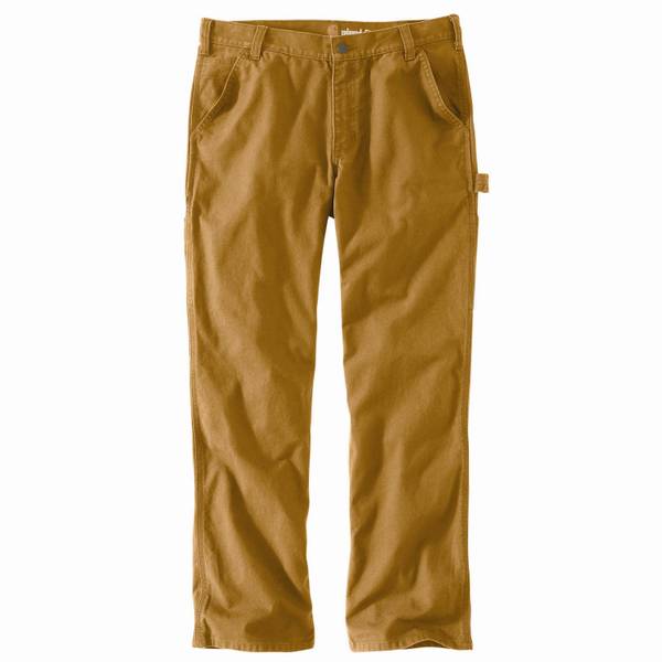 Carhartt Loose Fit Washed Duck Flannel-Lined Utility Work Pants