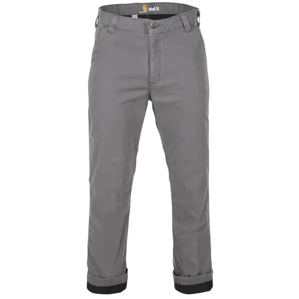 Carhartt Men's Rugged Flex Relaxed Fit Canvas Flannel-Lined Utility Work  Pants - 103342039-30x30
