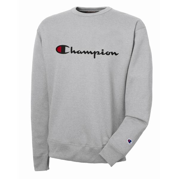 Champion men's graphic sales powerblend fleece crew