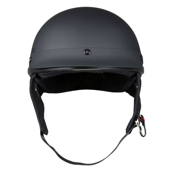 Raider Adult Matte Black LowProfile Half Helmet, Large 2661915 Blain