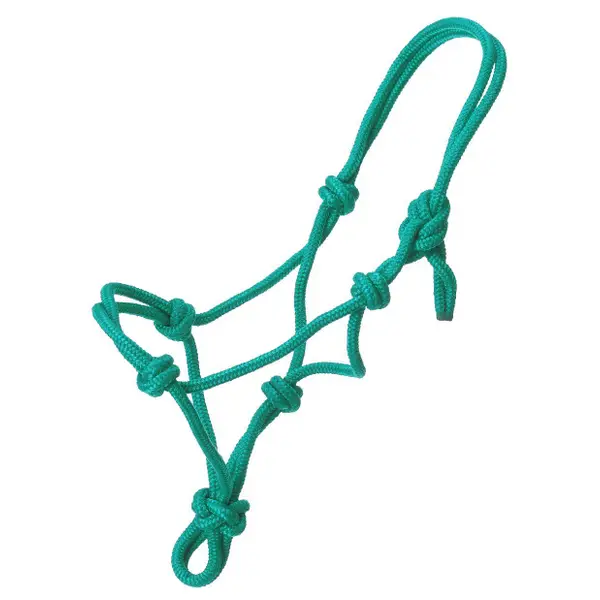 Tough-1 Miniature Poly Rope Tied Halter Large / Turquoise