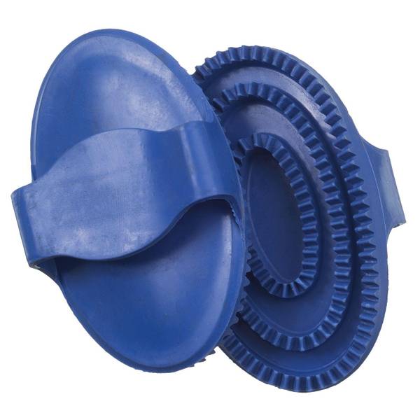 JT International Large Rubber Curry Comb 682441840 Blain's Farm