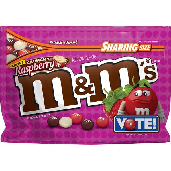 UPC 040000527466 product image for M&M's 8 oz Crunchy Raspberry Chocolate Candies | upcitemdb.com