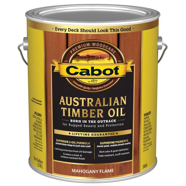 Cabot 1 Gallon Mahogany Flame Australian Timber Oil 1400003459007 Blains Farm And Fleet 6883