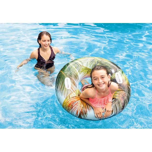 97Cm Intex Inflatable Swim Ring With Handles ~ Design Varies 