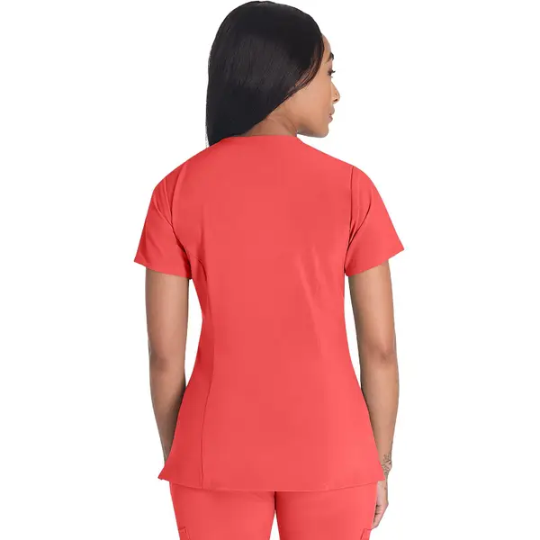 Dickies Women's Short Sleeve V-Neck Scrub Top - DK615-RACO-L