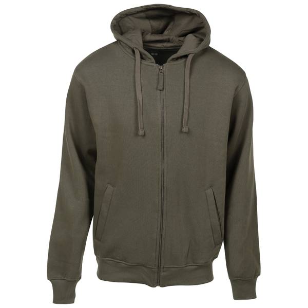 Work n' Sport Men's Full Zip Hooded Sweatshirt, Olive, 2X - 71892-042WS ...