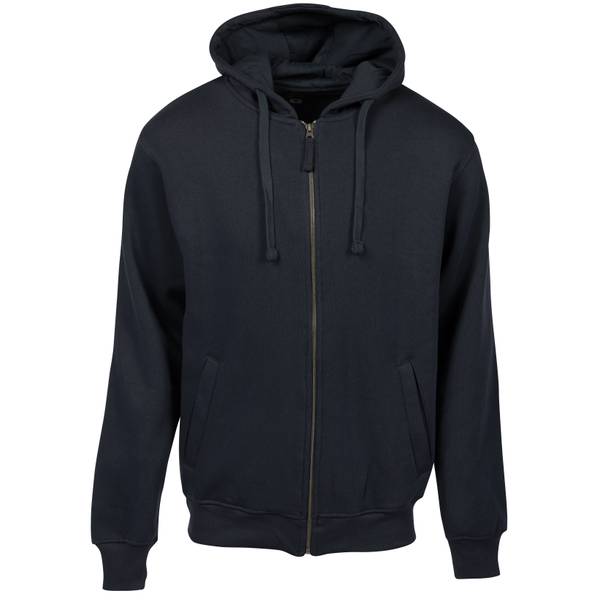Work n' Sport Men's Full Zip Hooded Sweatshirt, Navy, XLT - 71892 ...
