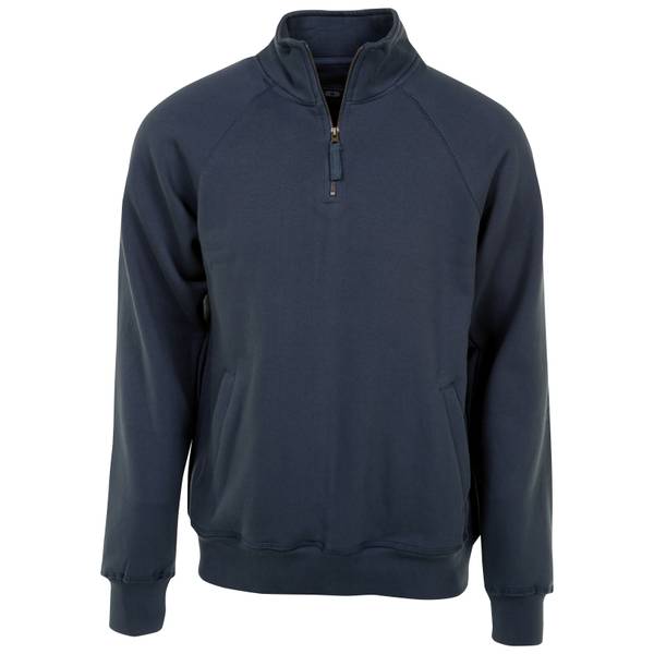Work n' Sport Men's 1/4 Zip Sweatshirt, Navy, 3X - 71898-014WSX-3X ...