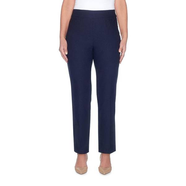 Alfred Dunner Women's Plus Size Allure Stretch Pants, Navy, 24W - 01616 ...