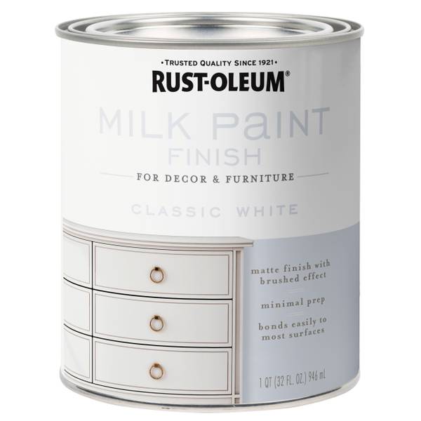 Photo of 1 Quart Classic White Matte Milk Paint Finish