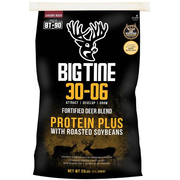 Big Tine 25 lb 30-06 Fortified Deer Blend Protein Plus Supplement ...