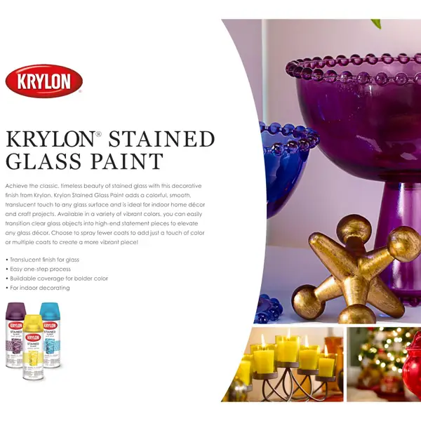 Krylon stained glass color Orange 6oz :: Art Stop