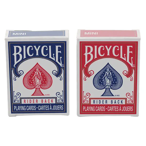 Bicycle Mini Decks Playing Cards Red/Blue 2.5" x 1.8" Single Deck Color Varies 