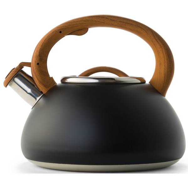 black tea kettle with wood handle