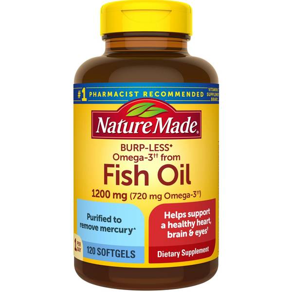 Nature Made 120 Count Fish Oil Softgels - 8816098 | Blain's Farm & Fleet